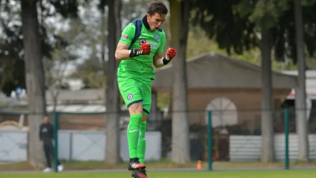 Sebastián Jurado, en el partido de Sub 20