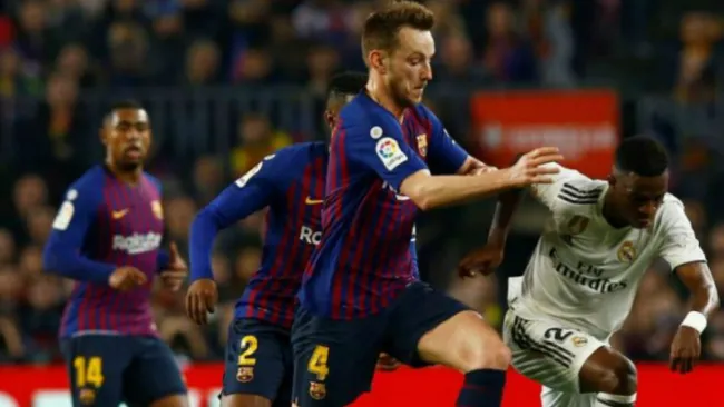 Rakitic, en un partido del Barcelona