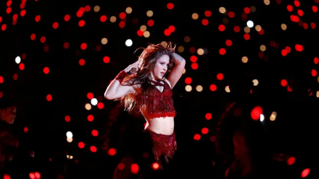 Shakira durante el show de mediotiempo