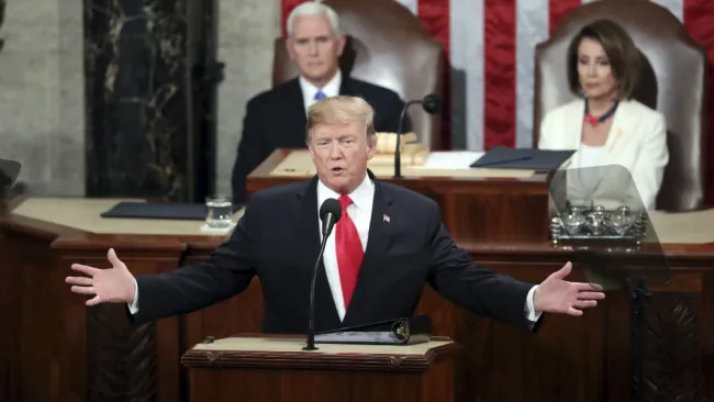 Donald Trump en en el Senado