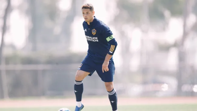 Chicharito, en un partido del Galaxy
