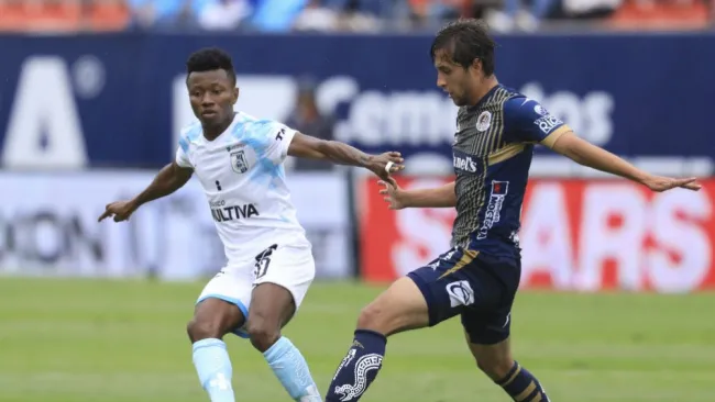 Clifford Aboagye, durante el partido ante San Luis