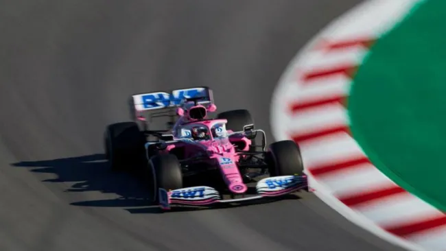 Checo, en un entrenamiento