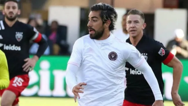 Rodolfo Pizarro durante un partido del Inter de Miami