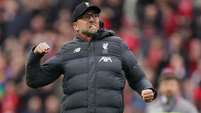 Klopp celebra una victoria del Liverpool