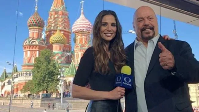 Bermúdez con Lucía Villalón en Rusia 2018