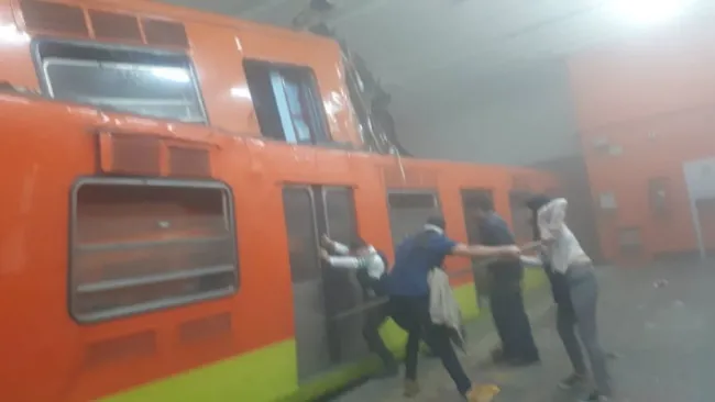 Accidente en el metro Tacubaya