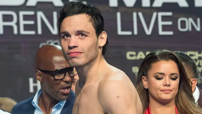 Chávez Jr., en un pesaje