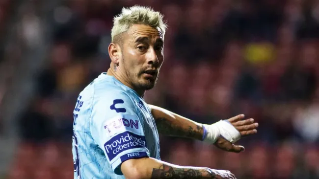 Rubens Sambueza, durante un juego de Pachuca