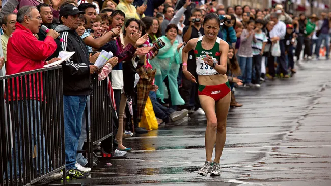 González, durante una competencia