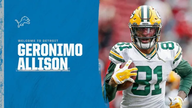 Geronimo Allison, exreceptor de Packers, firmó con Detroit Lions