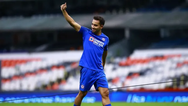 Aldrete, en festejo con Cruz Azul