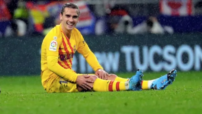 Antoine Griezmann en un juego con el Barcelona 