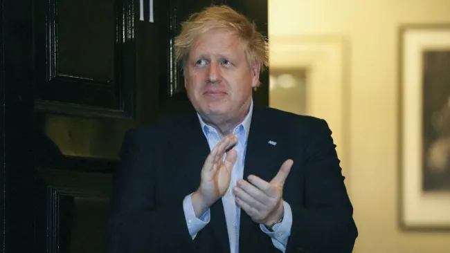  Boris Johnson en una presentación