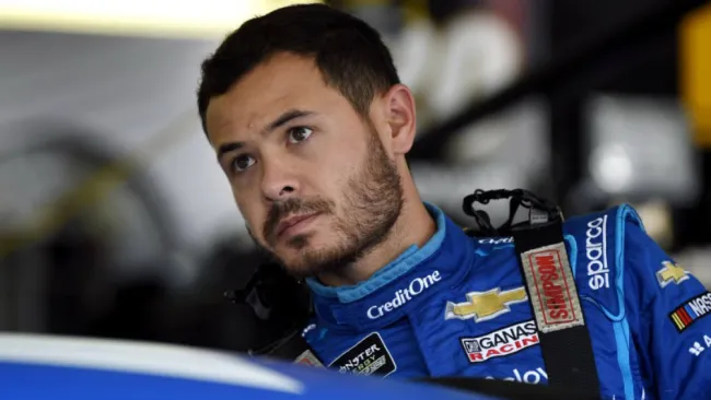 Kyle Larson durante una carrera