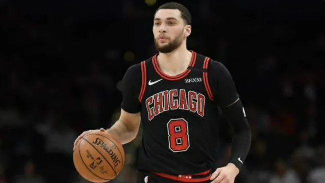 Zach Lavine durante un partido de los Bulls