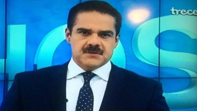 Javier Alatorre, durante el noticiero 