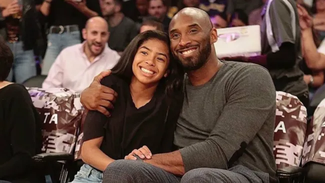 Gianna Bryant con su papá