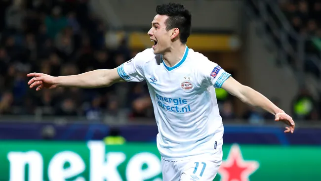PSV rankeó los 10 mejores goles de Chucky Lozano 