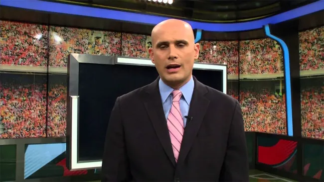 Iván Kasanzew durante un programa en TUDN