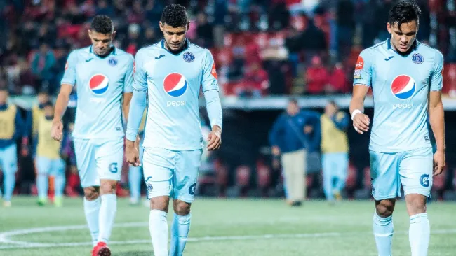 Motagua durante una visita a Tijuana correspondiente a la Concachampions 