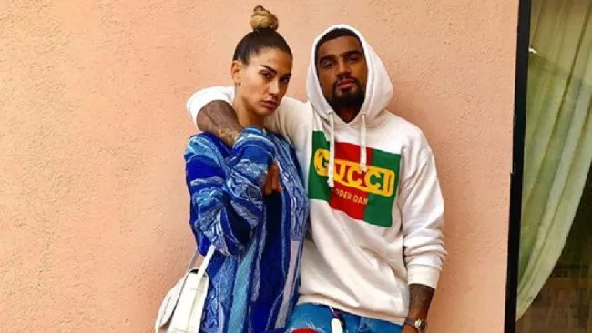 Kevin-Prince Boateng junto a Melissa Satta