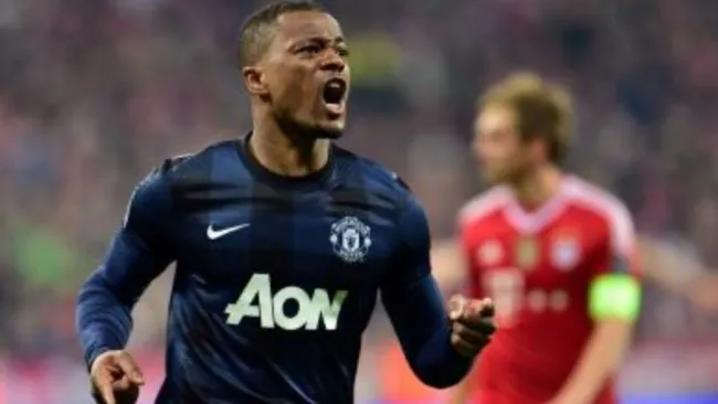 Patrice Evra como jugador del Manchester United