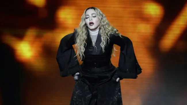 Madonna en presentación 