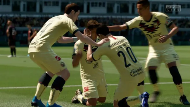 Las Águilas celebrando un gol contra los Zorros