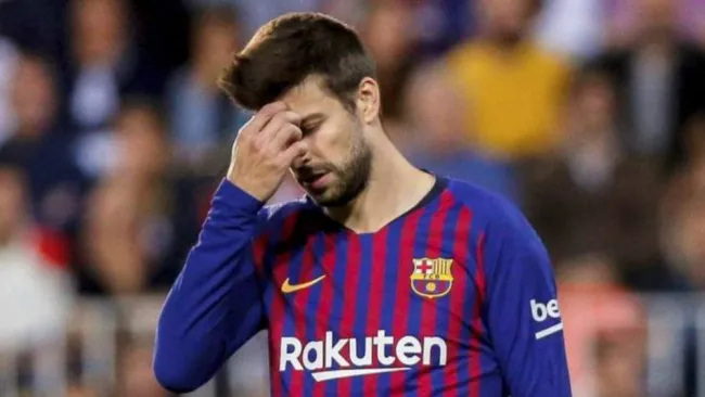 Gerard Piqué en lamento con Barcelona