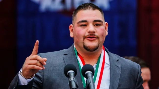 Andy Ruiz en conferencia de prensa