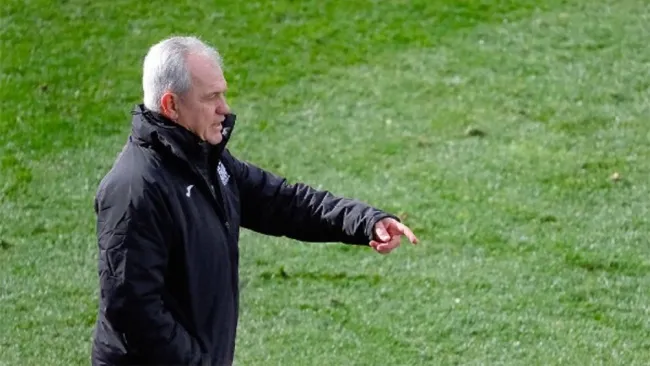 Javier Aguirre durante un partido del Leganés