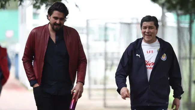 Amaury Vergara junto a Luis Fernando Tena