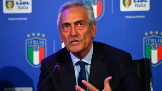 Gabriele Gravina, en conferencia de prensa