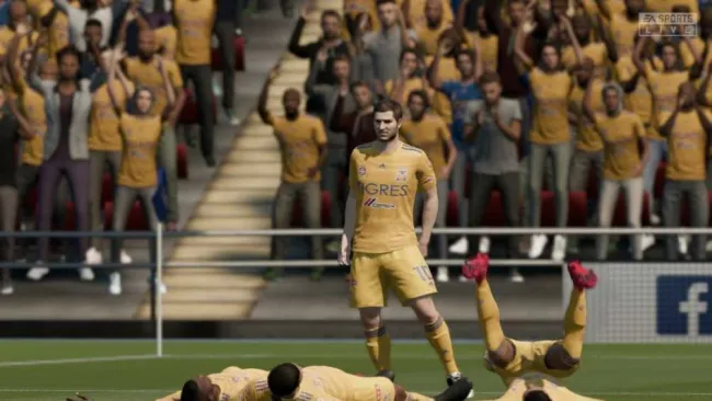 Gignac celebra una de sus anotaciones contra Rayados