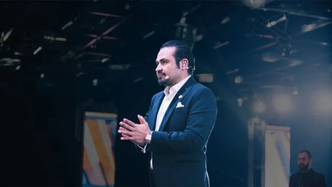 Renato Rodriguez durante el evento