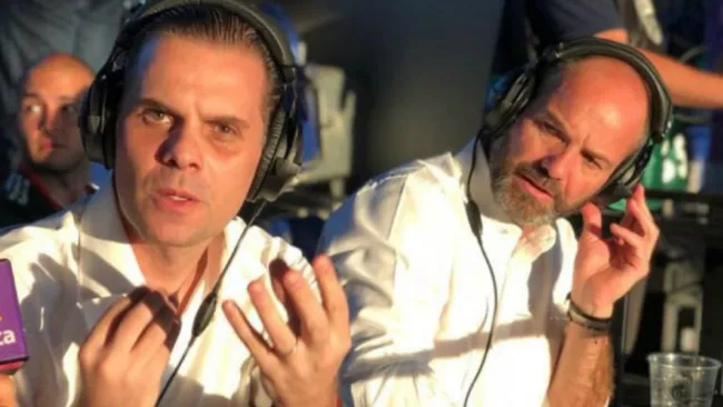Christian Martinoli y Luis García, colaboradores de RÉCORD