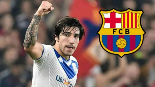 Sandro Tonali celebra gol con el Brescia