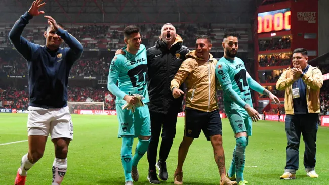 Marcello Capirossi tras una victoria de Pumas en Liga MX