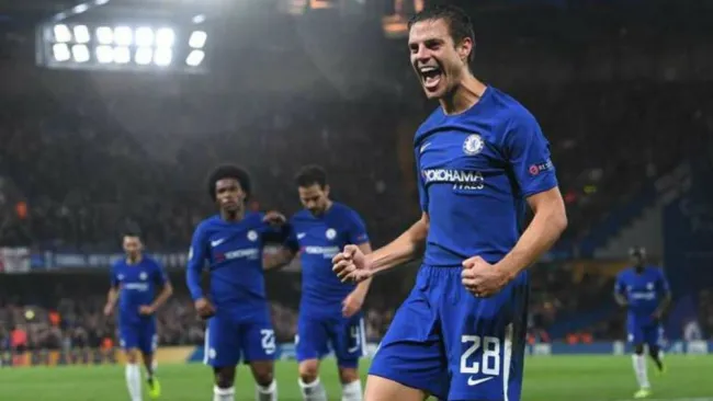 El defensa español del Chelsea, César Azpilicueta