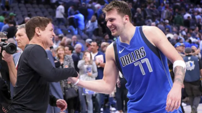 Mark Cuban y Luka Doncic