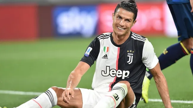 Cristiano Ronaldo durante un partido con Juventus
