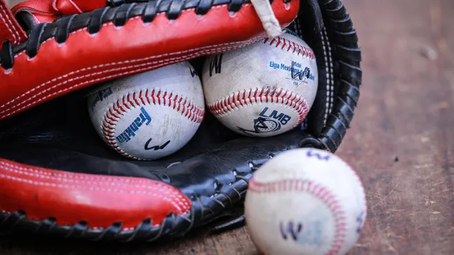 Manopla con pelotas de la LMB