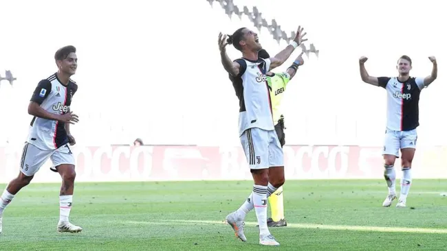 Cristiano celebra una anotación con La Vecchia Signora