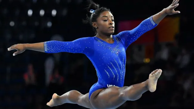 Simone Biles en competencia