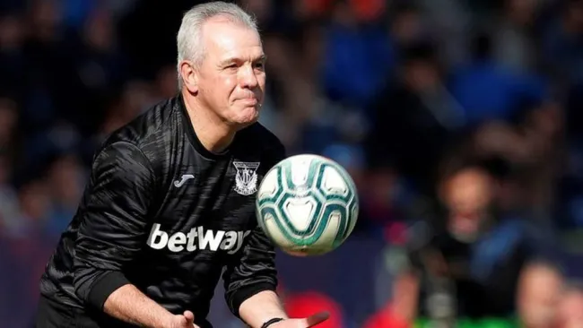 Javier Aguirre durante un duelo del Leganés