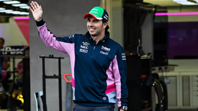 Checo Pérez previo a una carrera de F1