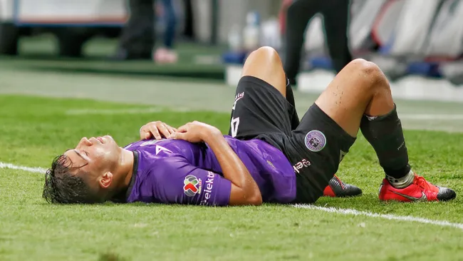 Nico Díaz se lamenta en un partido de Mazatlán