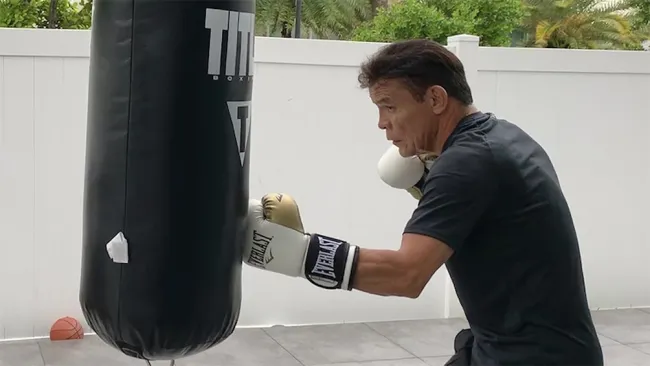 Daniel Zaragoza durante un entrenamiento 