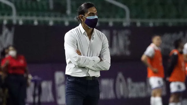 Juan Franciso Palencia durante el duelo frente a Puebla 